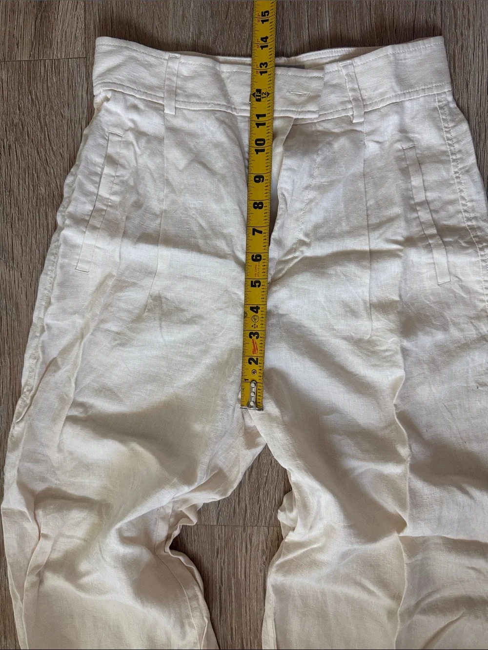 EVERLANE / High-Waist Wide Leg Linen Pants - Cream 0